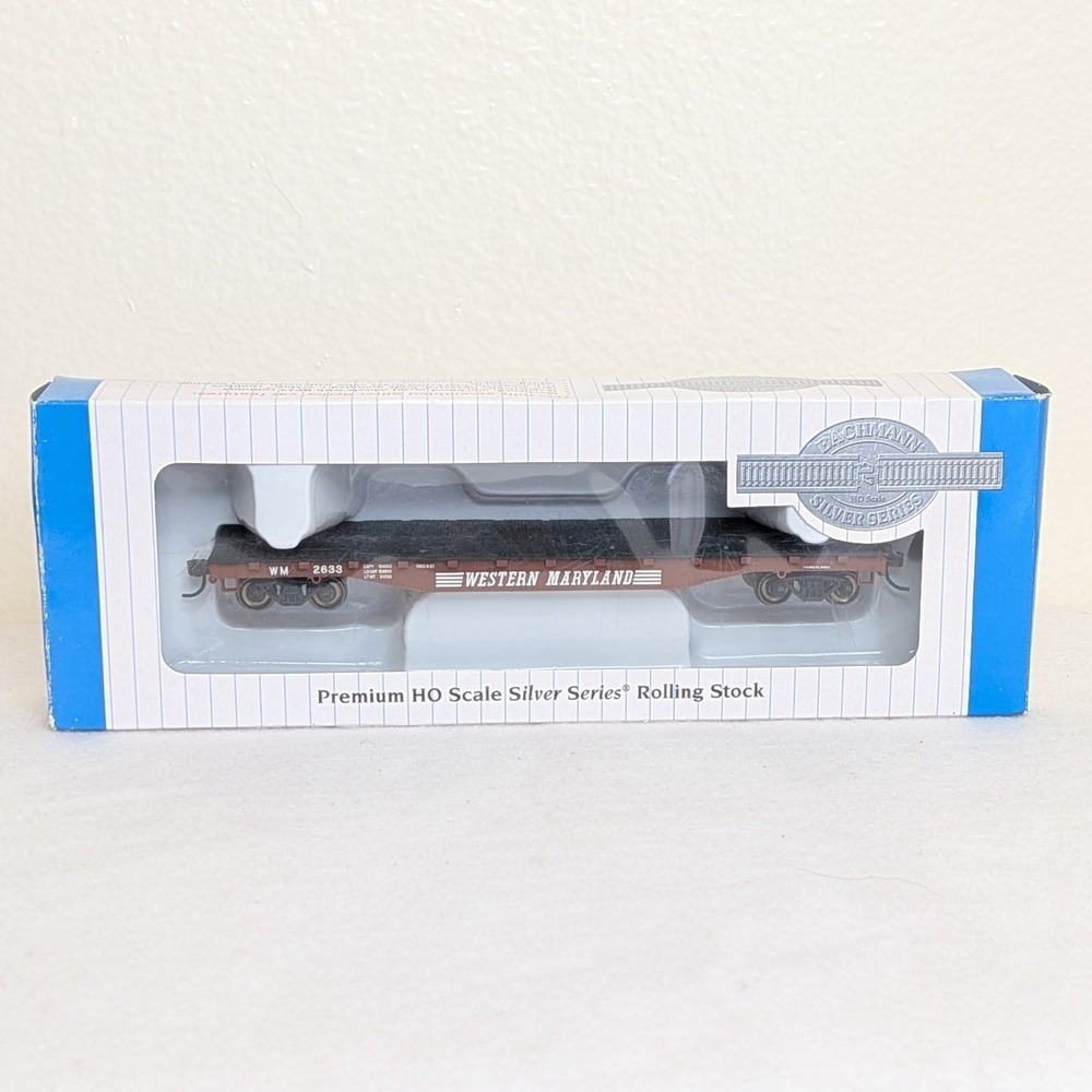 Bachmann HO Scale Silver Series Western Maryland Flat Car 2633 17334 NIB